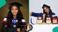 Babcock University graduate who never had C, D, E or F shares why she chose her course, posts result