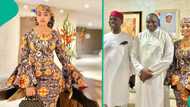 Regina Daniels, Ned Nwoko visit Gambia's president Adama Barrow, exchange pleasantries in video