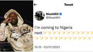 “Your phone will be safe, you won’t be”: Rapper Meek Mill plans to visit Nigeria, Nigerians discourage him