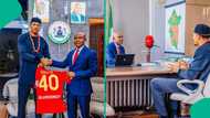 “I chop tire”: Super Eagles goalie shares experience in Nigeria after meeting governor