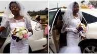 Is the groom her ex? Nigerians slam makeup artist over bride's horrible look on her wedding day