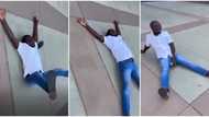 "Relax and get job first": Nigerian man rolls on the ground to celebrate as he 'japa' & lands in Canada