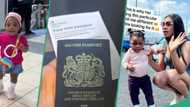 Nigerian lady rejoices as kid becomes UK citizen, shows off her British passport