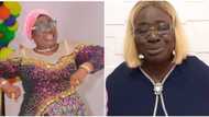 Road to 80: Veteran actress Mama Rainbow rocks blonde wig, designer glasses as she's set to shut Lagos down