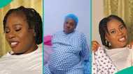 "12 years of shame has been broken": Nigerian woman emotional as she welcomes twin girls