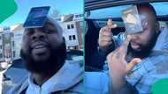 Nigerian man displays passport on forehead to avoid ICE trouble in US, video trends