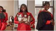 Beautiful photos as 18-year-old tops her class, clears 5 awards as she graduates with first-class