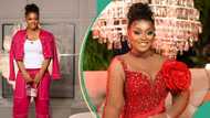 "This Is giving": Jackie Appiah stuns in pink crop jacket and cargo pants styled with designer bag