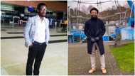 Young man who left Nigeria for UK years ago shares transformation photo, his new look surprises many
