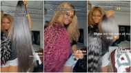 "Hair na acheivement?" Nigerian wife counts expensive wigs husband bought for her, praises him