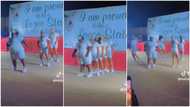"I couldn't keep my eyes off her": Plumpy corps member displays cool dance moves, leads ladies in camp