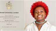 Nigerian woman celebrates graduating with second class upper in top university in UK, many react