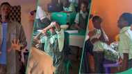 NYSC: Students break down in tears in video as corps member completes his service at their school