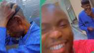 "Money, you did this to me": Nigerian man exclaims happily as son lodges him in hotel, video trends