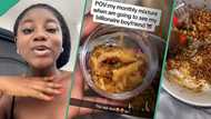 Jaws drop as lady displays the mixture she takes before going to see billionaire boyfriend monthly