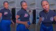 "Please help me": Nigerian lady who gave birth displays big tummy in video, seeks advice to reduce it