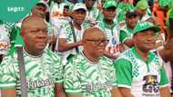 AFCON 2023: Photos of Peter Obi Watching Nigeria vs Angola Match in Abidjan Stadium Go Viral