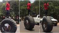 "The best country in the world": Talented man performs eye-popping stunt with tractor tyre, video goes viral