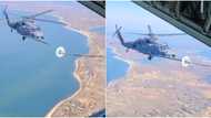 Video of helicopter refuelling in midair sparks huge reactions on social media