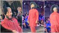 Who did this to him? Funny reactions trail Kiddwaya as he walks the runway during London Fashion Week
