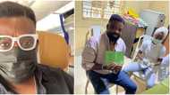 COVID 19: I've taken it, actor Kunle Afolayan says as he gets vaccinated, jets out of Nigeria