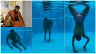 See what this BBNaija star did underwater inside swimming pool that got Nigerians talking, he even danced (video)