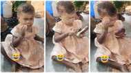 "Someone's future wife": Girl pours away her mother's brown powder, messes up her face in viral TikTok video