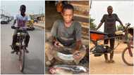 16-yr-old Nigerian boy converts his bicycle to okada using generator engine, says he spent N30k, many react