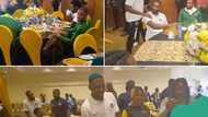 AFCON: FG celebrates Super Eagles silver medal finish with breakfast reception in Abuja, photos emerge