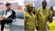 Nigerians react as Pastor Adeboye's son shares photo of moment actor Aki met his parents