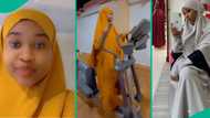 “I can’t hold my laughters”: Young lady rocks hijab while working out, enjoys effortless gym session