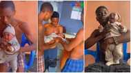 "This baby is screaming for help": Video of man & 2 friends struggling to dress up his baby trends