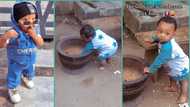 "This boy can't be my son": Nigerian mum cries out after taking toddler to grandma's house in video