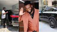 "Something Hooge don finally land": Reactions as Sabinus splashes over N40 million on new Mercedes Benz SUV