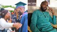 "She helped me": Medical doctor meets his secondary school teacher during graduation, photo goes viral