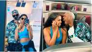 "Una go soon talk true": Sweet photos as Enioluwa and Iyabo Ojo's Priscy go on perfect getaway to Qatar