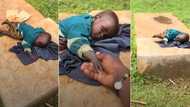 "Found her sleeping on grandmother's grave": Little girl's video stirs emotions on TikTok, people react
