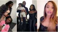 Supportive baby mamas: Chioma, Amanda and Sophia show up for Davido with their kids, they look hot and pretty