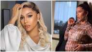 Pregnancy fashion: BBNaija Maria dazzles in new video, styles baby bump in swaggy denim fit