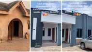 "This is my wish": Lady renovates her grandmother's house, transforms it into cute mansion