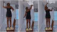 "My father taught me": Elegant lady renovates her room and paints it herself, video goes viral on TikTok