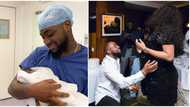 Davido welcomes first son with Chioma, shares photo of new born David Adedeji Ifeanyi Adeleke Jr