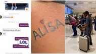 They dated for 1 month: Man tattoos name of online lover & breaks up with her after she 'got pregnant' for him