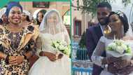 "Mother of the bride": Nigerian woman gives out adopted daughter in marriage, photos melt hearts