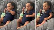 "He is so smart": Baby boy with brilliant hand coordination feeds himself with milk, video stuns netizens