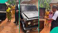 Nigerian man takes family out in G-Wagon he constructed, sparks reaction