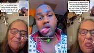 "Don't come to Nigeria": Young man warns white lady in love with him, says he is broke, their video trends