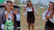 "She looks like Davido's Chioma": Lastborn goes to university, her matriculation video trends