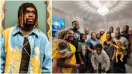 Fireboy DML shares lovely pics of his large family, they sing his hit song Bandana like pros in cute video