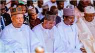 Shettima, Barau, Abbas offer 1 special prayer for Nigeria at Eid ground in Abuja, photos emerge